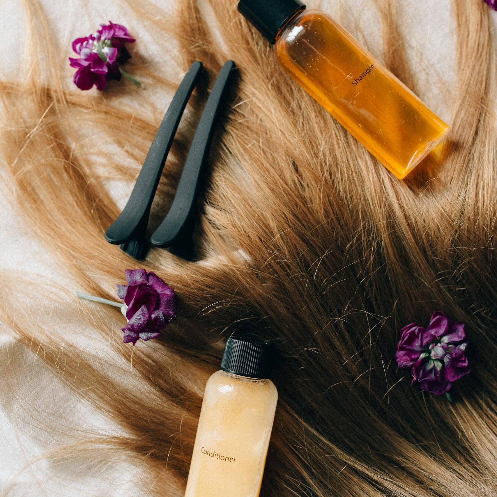 Hair Products Laying on a Hair