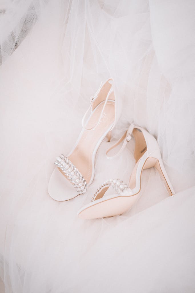 Beige High-heeled Sandals