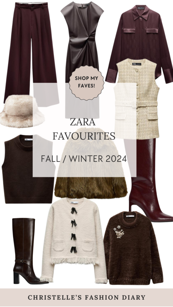 My Favorite Fall and Winter 2024 Pieces from Zara: Burgundy, Beige, and Brown